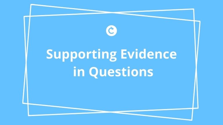 Supporting Evidence in Questions for Reading Assessments