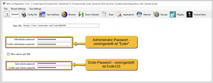 Safe Exam Browser (SEB) einrichten