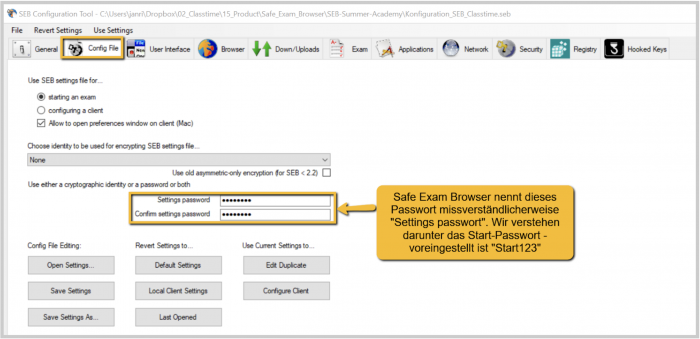 Safe Exam Browser (SEB) einrichten