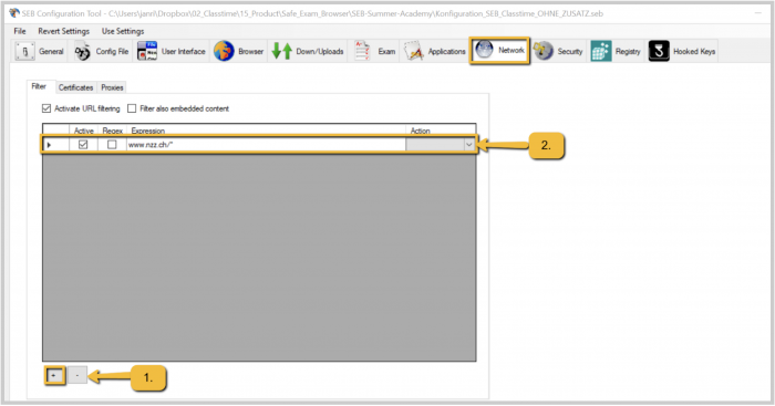 Safe Exam Browser (SEB) Anwendungen